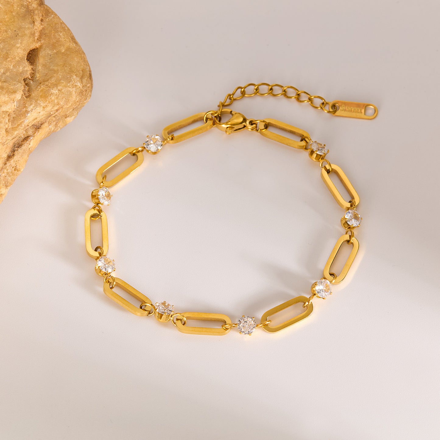 OPK European And American INS Style Fashion Bracelet Female Stainless Steel Niche High-grade Simple All-match