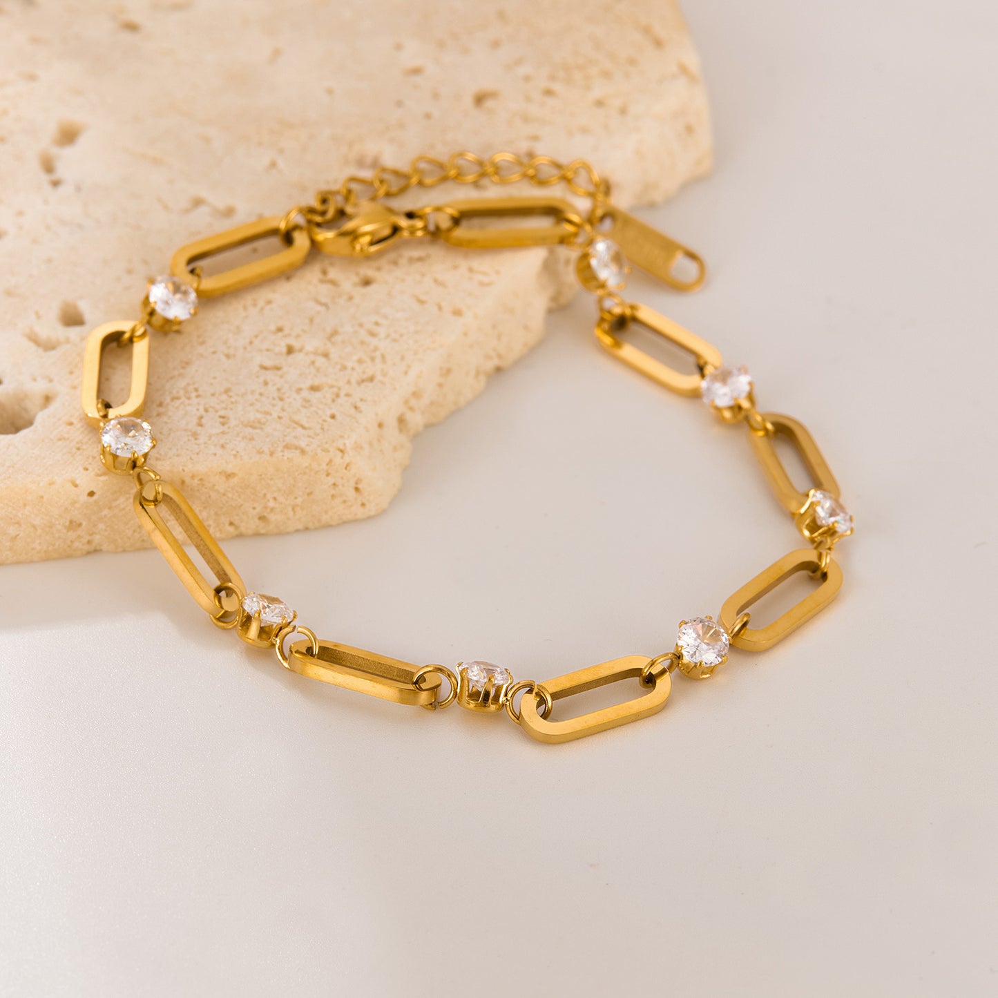 OPK European And American INS Style Fashion Bracelet Female Stainless Steel Niche High-grade Simple All-match